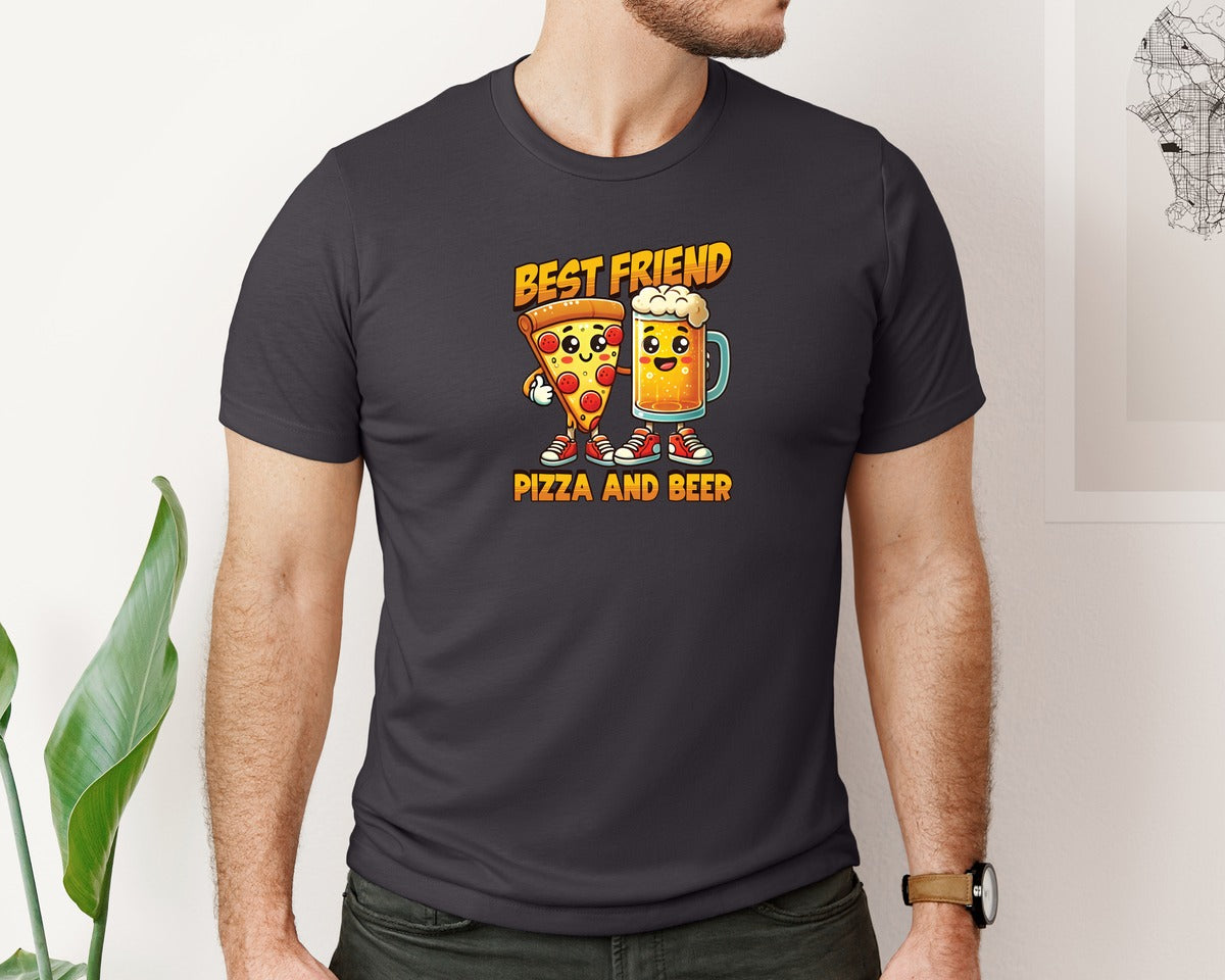 brand:Bella Canvas|color:Heather Dark Grey|Funny Beer Drinking T Shirt Design 7 Graphic T-Shirt