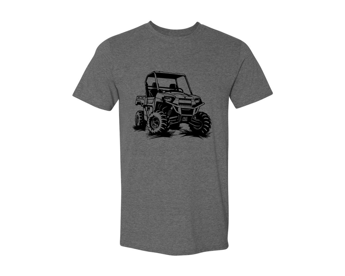 brand:Generic|color:Heather Dark Grey|Atv Atv Riding Graphic T-Shirt