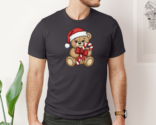 Christmas Teddy Bear Embroidery 2 Graphic T-Shirt