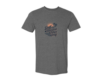 brand:Generic|color:Heather Dark Grey|Gulf Of Mexico Vibes Only 4 Graphic T-Shirt
