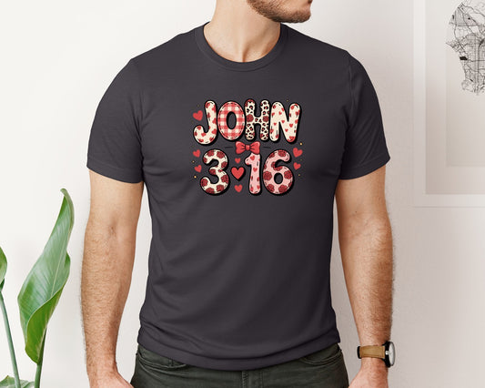 John 316 Preppy Valentine 6 Graphic T-Shirt