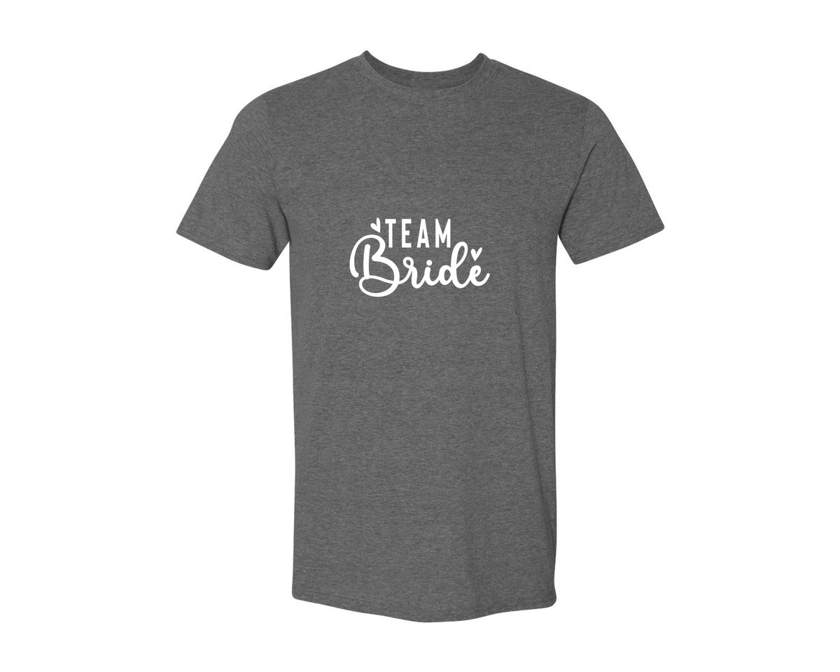 brand:Generic|color:Heather Dark Grey|Team Bride Bride 2 Graphic T-Shirt