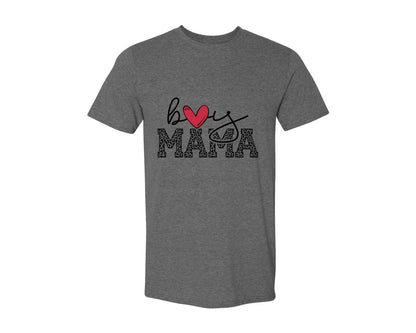 brand:Generic|color:Heather Dark Grey|Boy Mama Mama Boy 2 Graphic T-Shirt