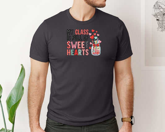 Teacher Valentine Classroom Love Graphic T-Shirt