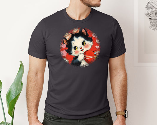 Vintage Valentine Round Tshirt 26 Graphic T-Shirt