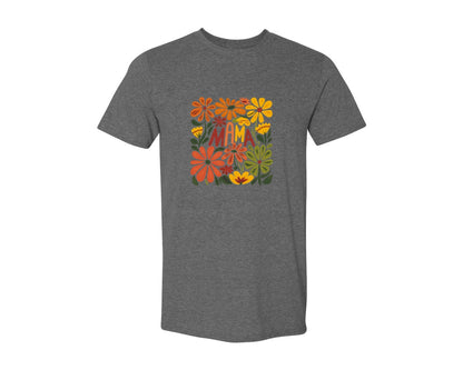 brand:Generic|color:Heather Dark Grey|Retro Floral Mama Boho Mothers Day 3 Graphic T-Shirt