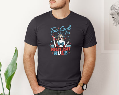 brand:Bella Canvas|color:Heather Dark Grey|4Th Of July Funny Patriotic Usa Graphic T-Shirt