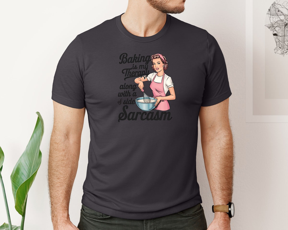 brand:Bella Canvas|color:Heather Dark Grey|Retro Sarcastic Women Sarcasm Graphic T-Shirt