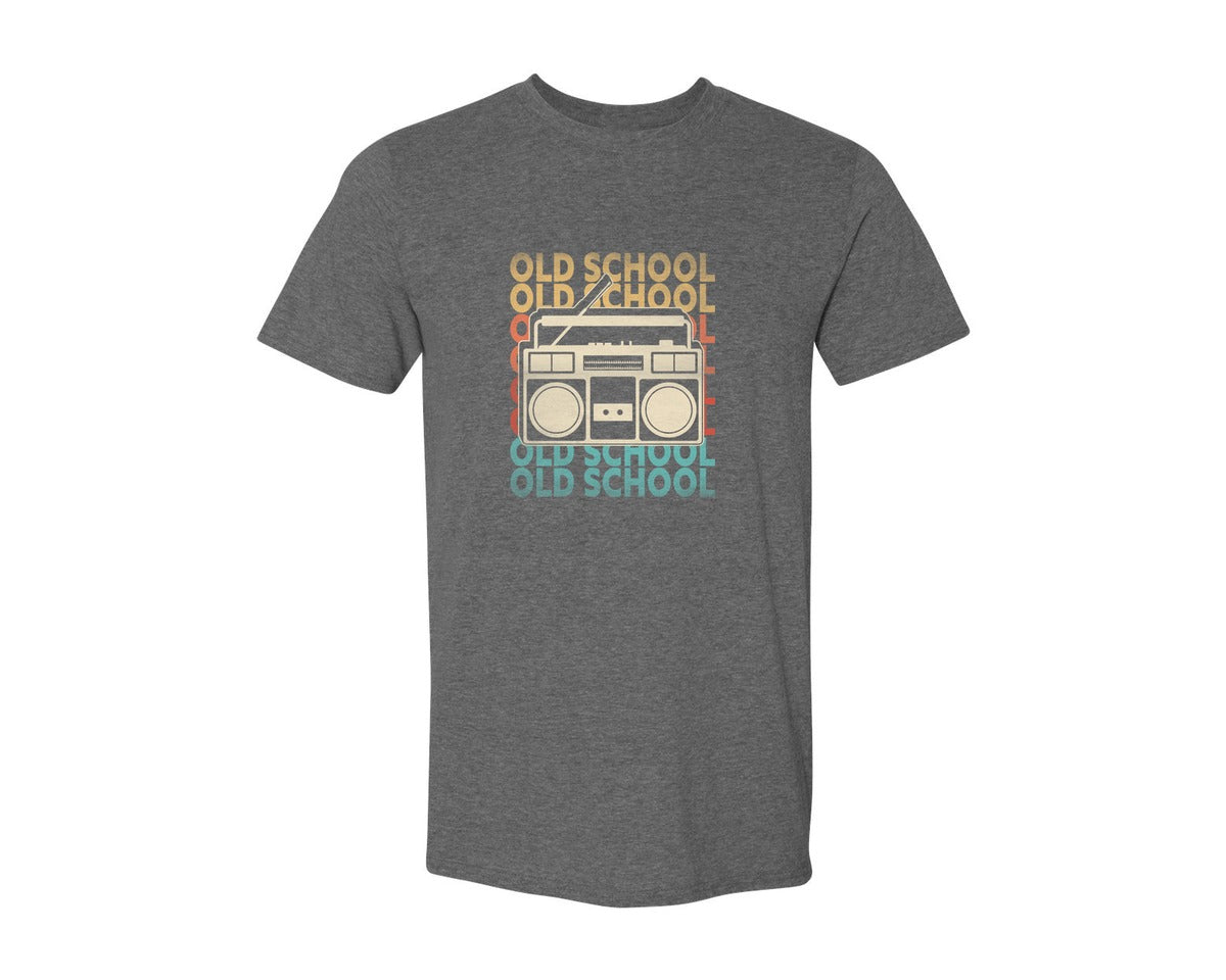 brand:Generic|color:Heather Dark Grey|Retro 80S 90S Old School T Shirt Design Graphic T-Shirt