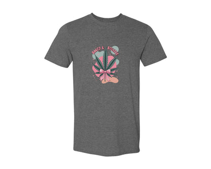 brand:Generic|color:Heather Dark Grey|Baked Boujee Funny 3 Graphic T-Shirt