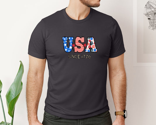 4Th Of July Retro Usa Since 1776 Graphic T-Shirt