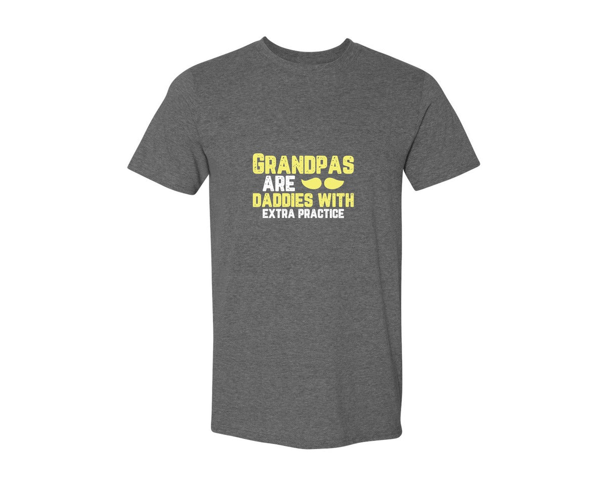 brand:Generic|color:Heather Dark Grey|Grandpas Daddies T Shirt Crafts Graphic T-Shirt