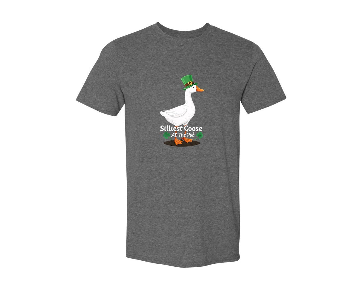 brand:Generic|color:Heather Dark Grey|Silly Goose St Patricks Funniest Graphic T-Shirt