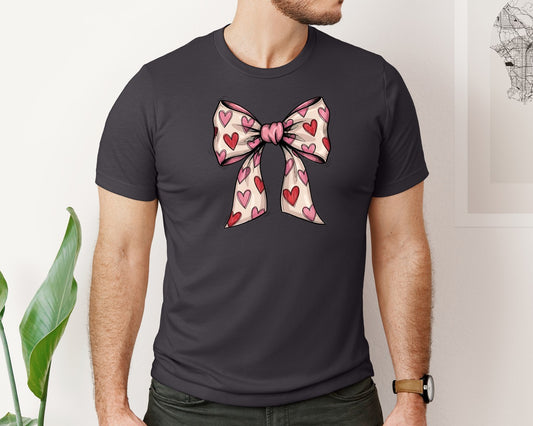 Coquette Heart Bow Graphic T-Shirt