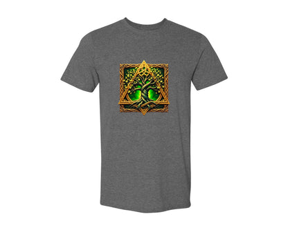 brand:Generic|color:Heather Dark Grey|Celtic Tree Of Life Mystical Tree Graphic T-Shirt