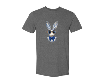 brand:Generic|color:Heather Dark Grey|Cute Bunny T Shirt Bunny 2 Graphic T-Shirt