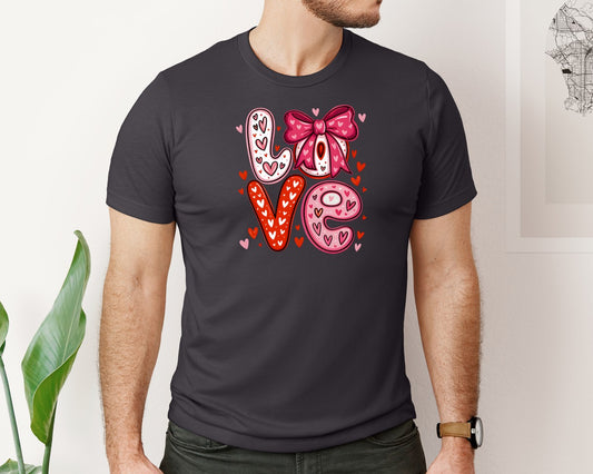Preppy Coquette Valentines Day Love 4 Graphic T-Shirt