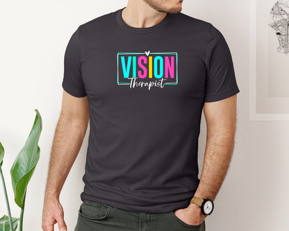 brand:Bella Canvas|color:Heather Dark Grey|Vision Therapist Therapy Career T Shirt Graphic T-Shirt