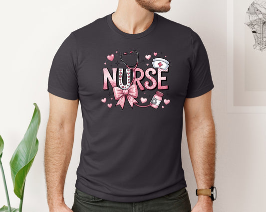Valentine Nurse Valentines Day 12 Graphic T-Shirt