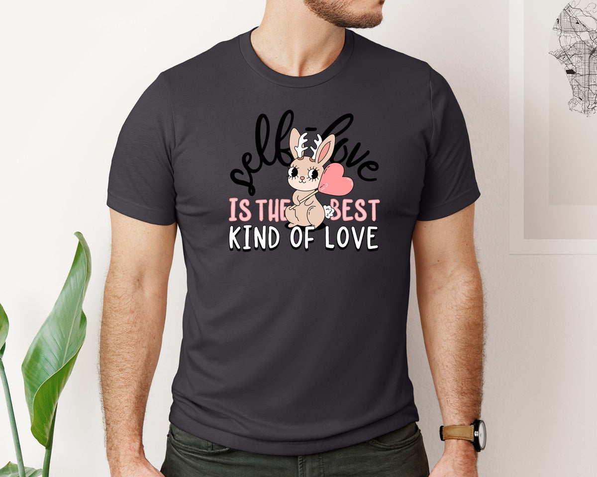 brand:Bella Canvas|color:Heather Dark Grey|Self Love Design For Pr Graphic T-Shirt