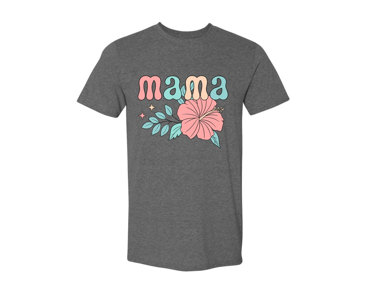 brand:Generic|color:Heather Dark Grey|Mama Mom T Shirt 4 Graphic T-Shirt