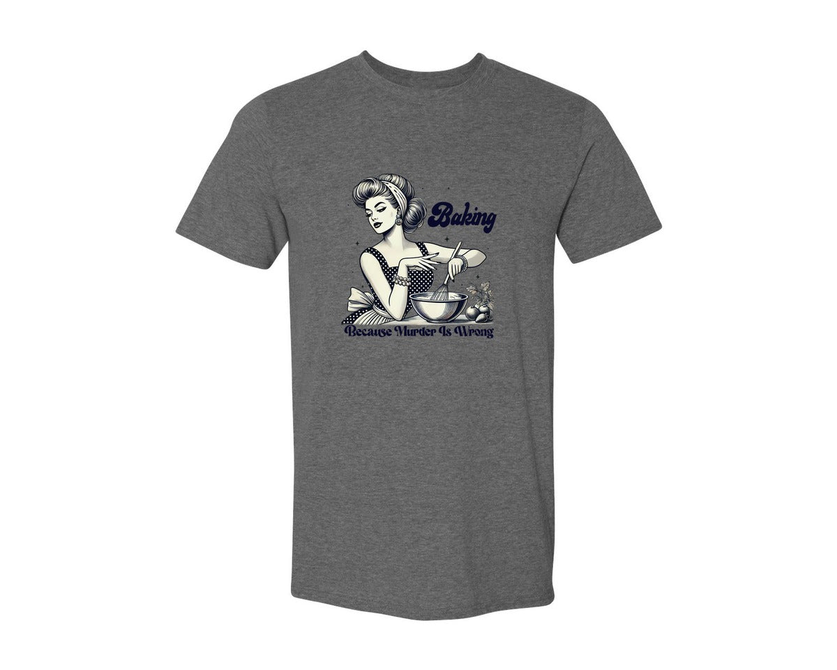 brand:Generic|color:Heather Dark Grey|Trendy Vintage Graphic T-Shirt