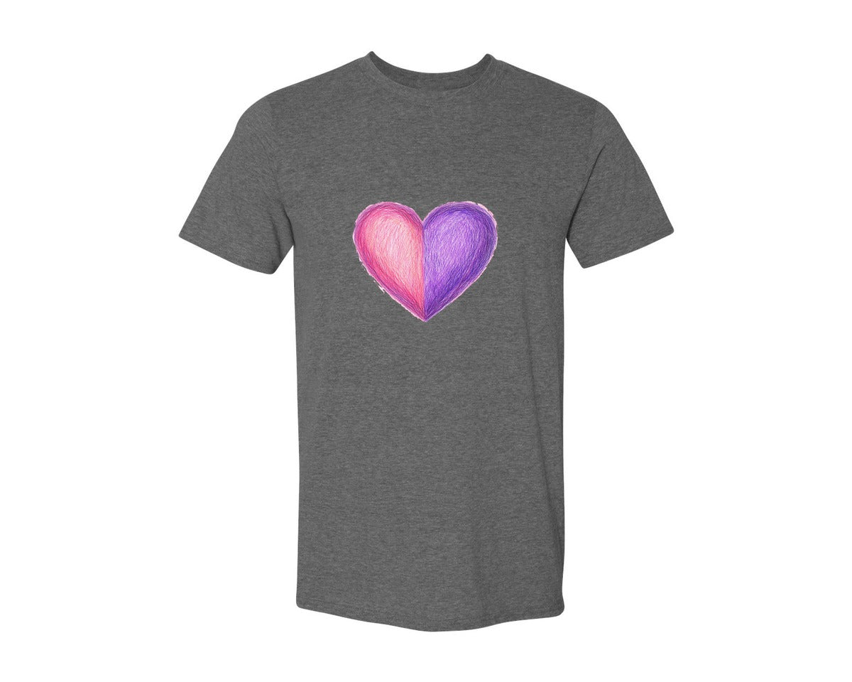 brand:Generic|color:Heather Dark Grey|Fear Not For I Am With You Pngcross Graphic T-Shirt