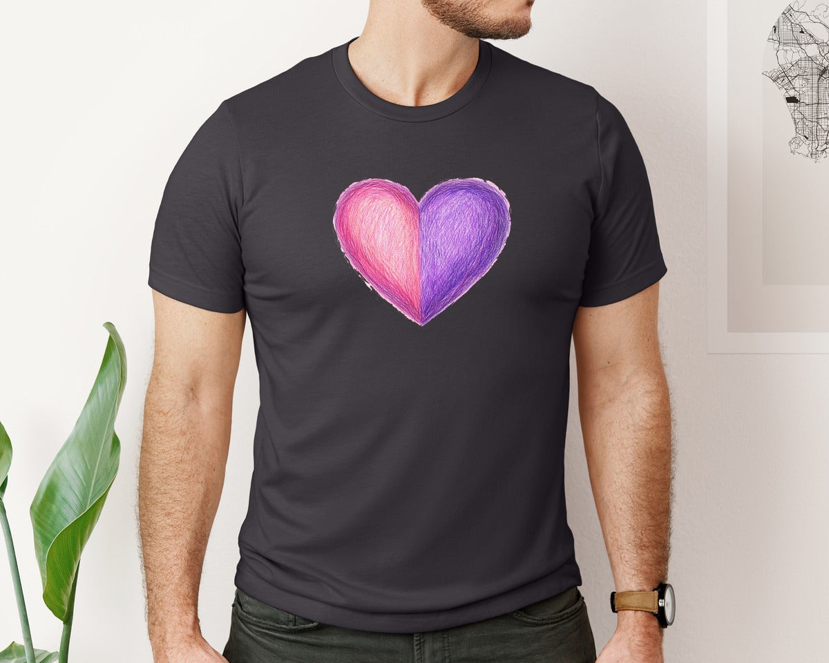 brand:Bella Canvas|color:Heather Dark Grey|Fear Not For I Am With You Pngcross Graphic T-Shirt
