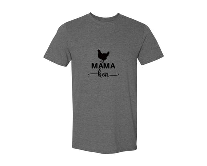 brand:Generic|color:Heather Dark Grey|Mama Hen 82 Graphic T-Shirt