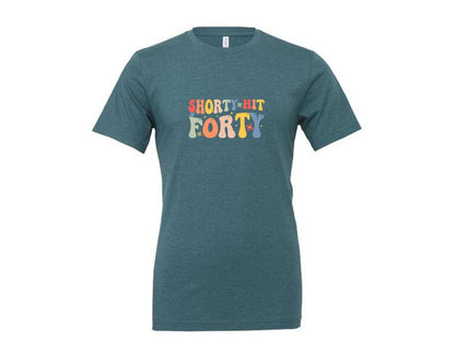 brand:Generic|color:Heather Deep Teal|Shorty Hit Forty 3 Graphic T-Shirt