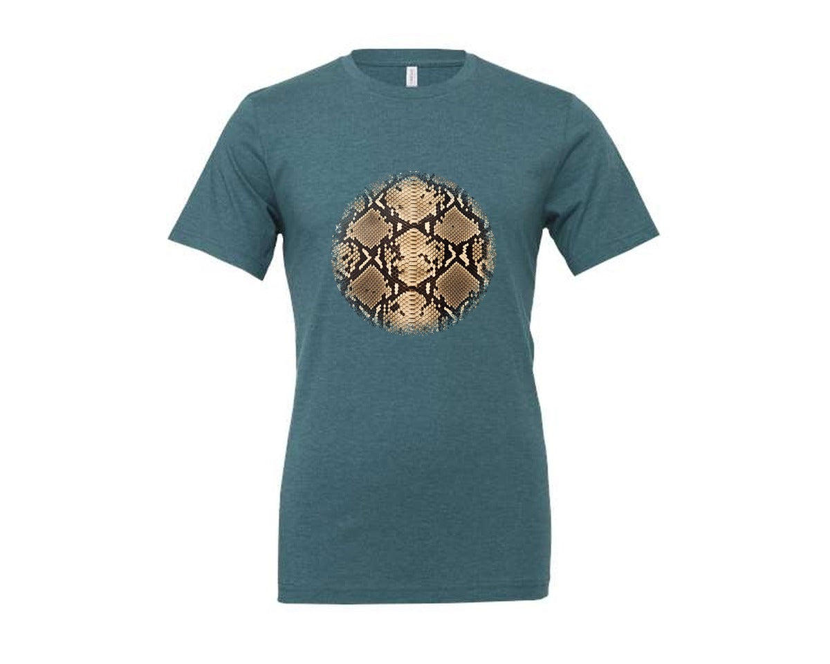 brand:Generic|color:Heather Deep Teal|Animal Print Round Tshirt 38 Graphic T-Shirt