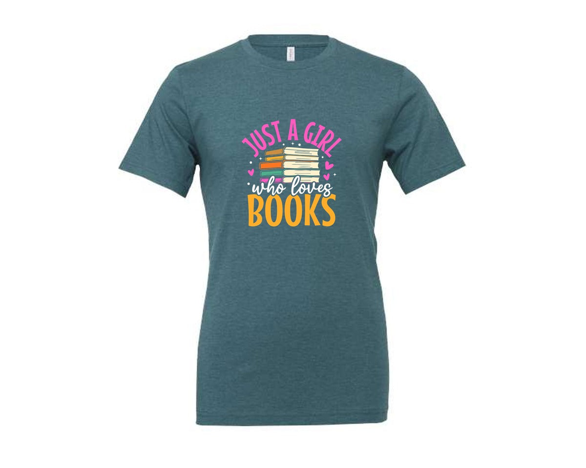 brand:Generic|color:Heather Deep Teal|Reading T Shirt Design 6 Graphic T-Shirt