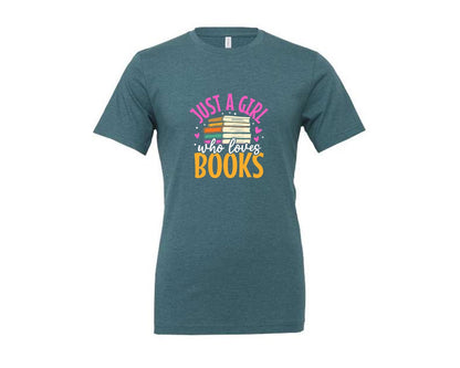 brand:Generic|color:Heather Deep Teal|Reading T Shirt Design 6 Graphic T-Shirt