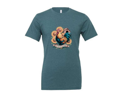 brand:Generic|color:Heather Deep Teal|Just A Girl Who Loves Chickens 10 Graphic T-Shirt