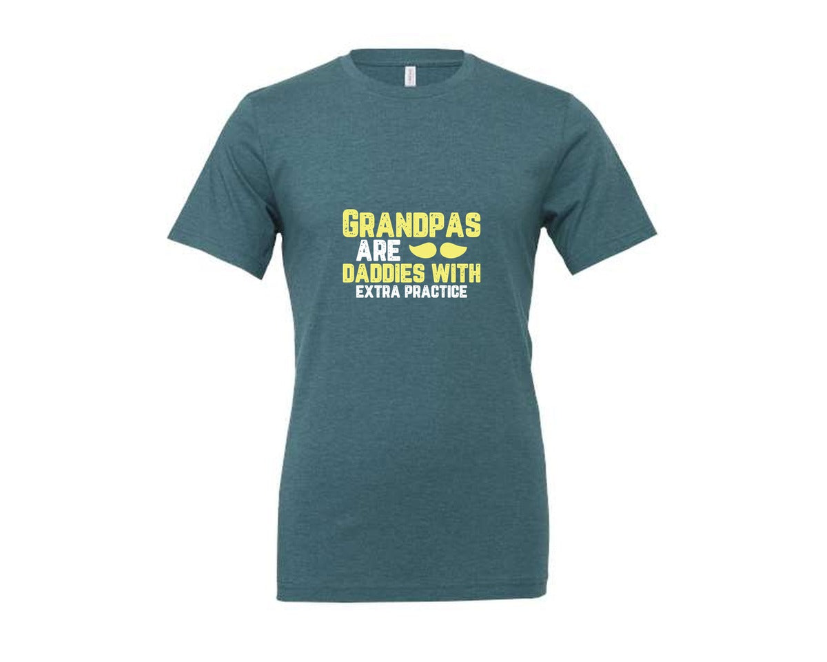 brand:Generic|color:Heather Deep Teal|Grandpas Daddies T Shirt Crafts Graphic T-Shirt
