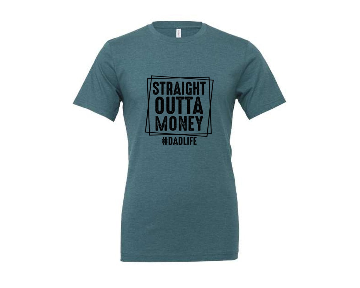 brand:Generic|color:Heather Deep Teal|Dad Fathers Day 5 Graphic T-Shirt