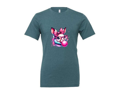 brand:Generic|color:Heather Deep Teal|Hipster Bunny T Shirt Design Graphic T-Shirt