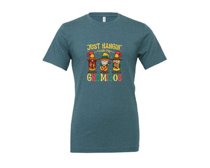 brand:Generic|color:Heather Deep Teal|Gnomigos Cinco De Mayo Tshirt Graphic T-Shirt