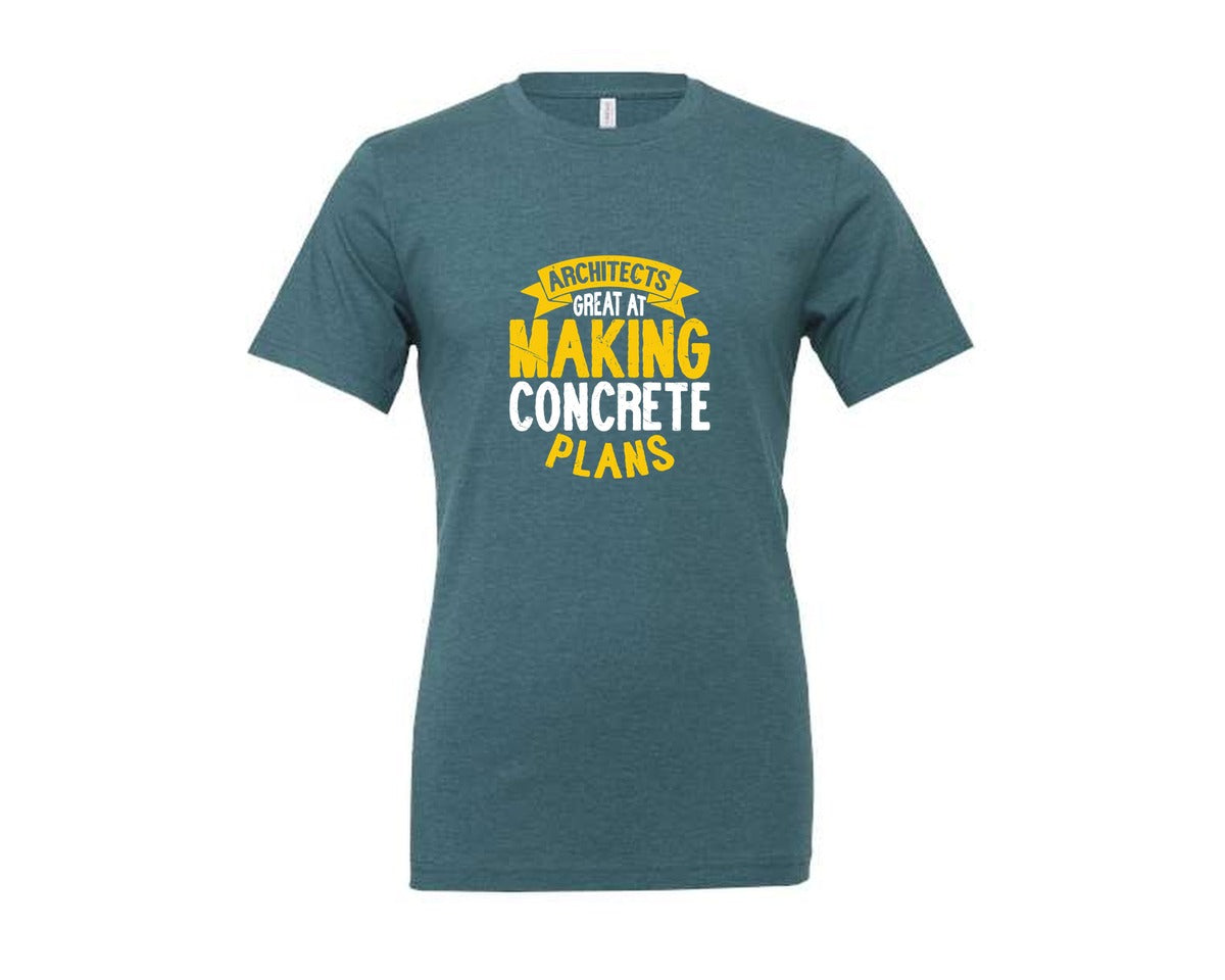 brand:Generic|color:Heather Deep Teal|Architect Architecture T Shirt Design 68 Graphic T-Shirt