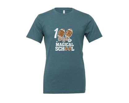 brand:Generic|color:Heather Deep Teal|Happy 100 Days Of School T Shirt Design 30 Graphic T-Shirt