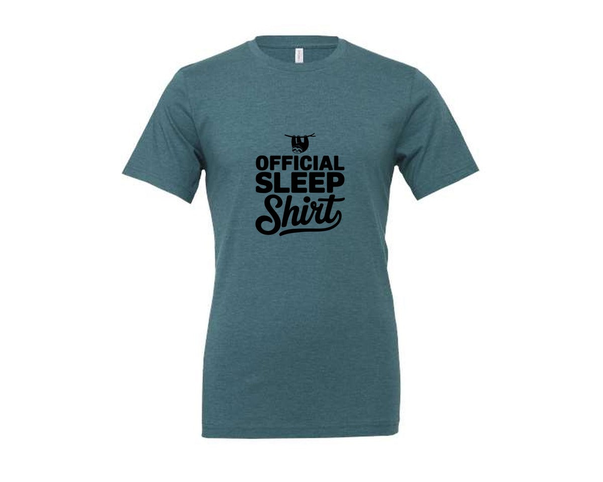 brand:Generic|color:Heather Deep Teal|Official Sleep Shirt T Shirt Graphic T-Shirt