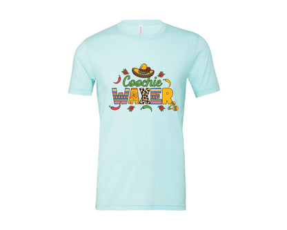 brand:Bella Canvas|color:Heather Ice Blue|Cinco De Mayo Coochie Waxer Mexico Graphic T-Shirt
