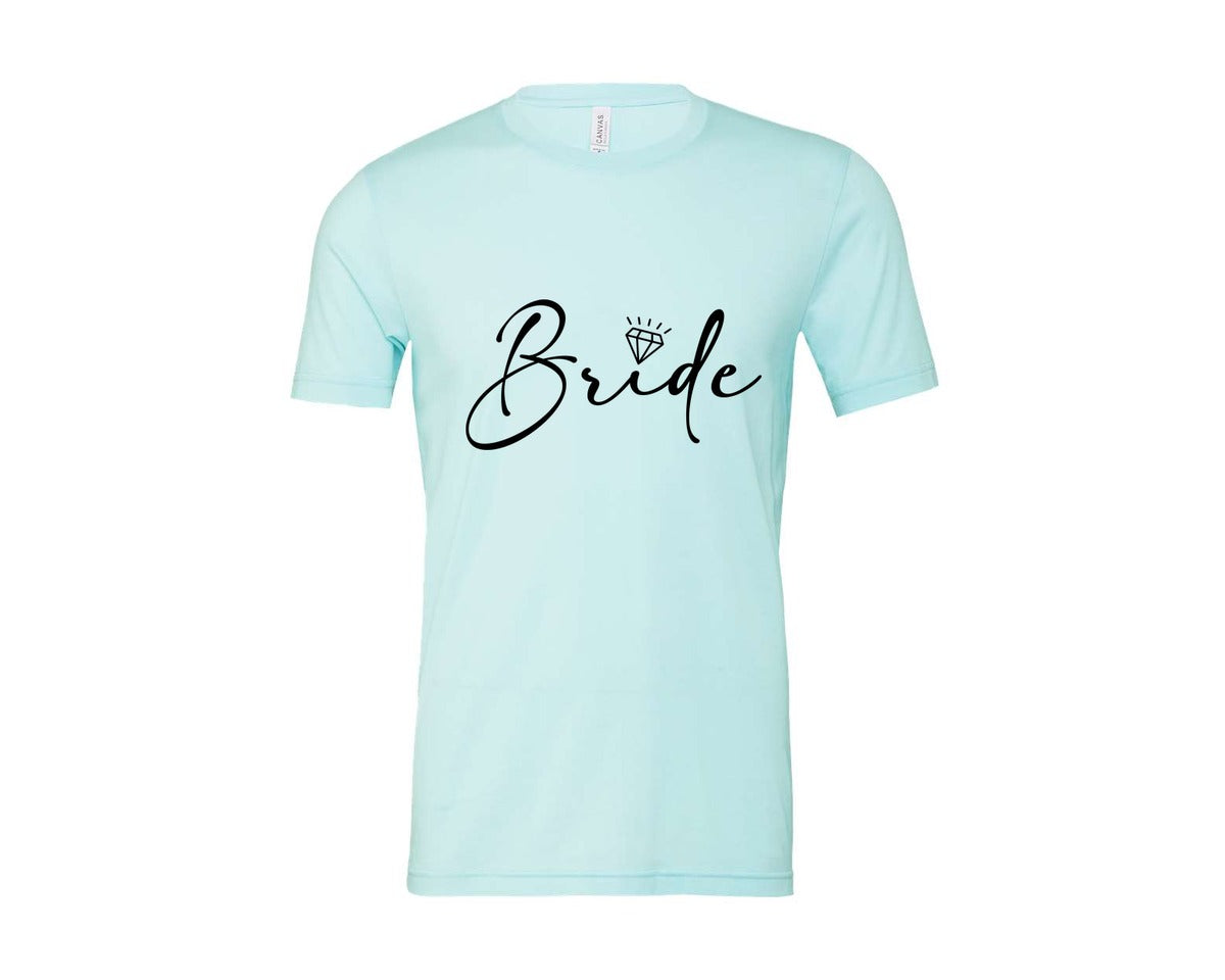 brand:Bella Canvas|color:Heather Ice Blue|Bride Wedding Bridal Party 2 Graphic T-Shirt