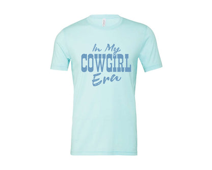 brand:Bella Canvas|color:Heather Ice Blue|Western Cowgirl 7 Graphic T-Shirt