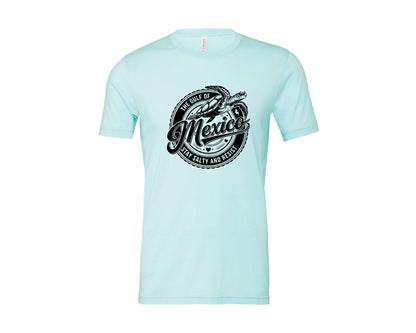 brand:Bella Canvas|color:Heather Ice Blue|Gulf Of Mexico Turtle Beach Graphic T-Shirt