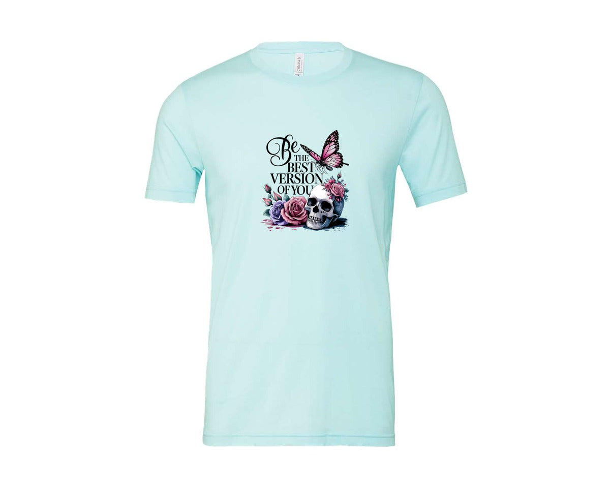 brand:Bella Canvas|color:Heather Ice Blue|Be The Best Version Of You Self Love 2 Graphic T-Shirt