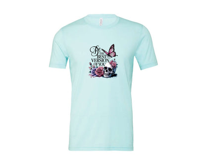 brand:Bella Canvas|color:Heather Ice Blue|Be The Best Version Of You Self Love 2 Graphic T-Shirt