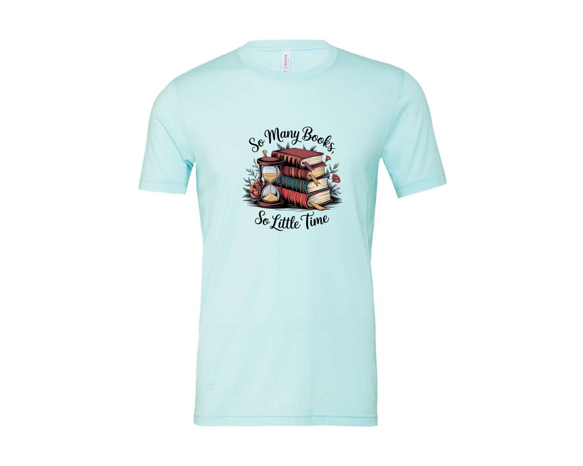 brand:Bella Canvas|color:Heather Ice Blue|Reading Book 8 Graphic T-Shirt