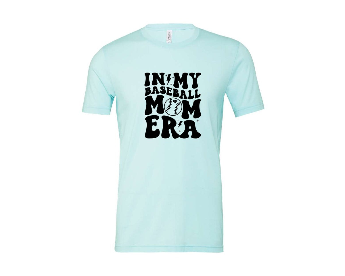 brand:Bella Canvas|color:Heather Ice Blue|Retro Sports Mom In My Mom Era Graphic T-Shirt