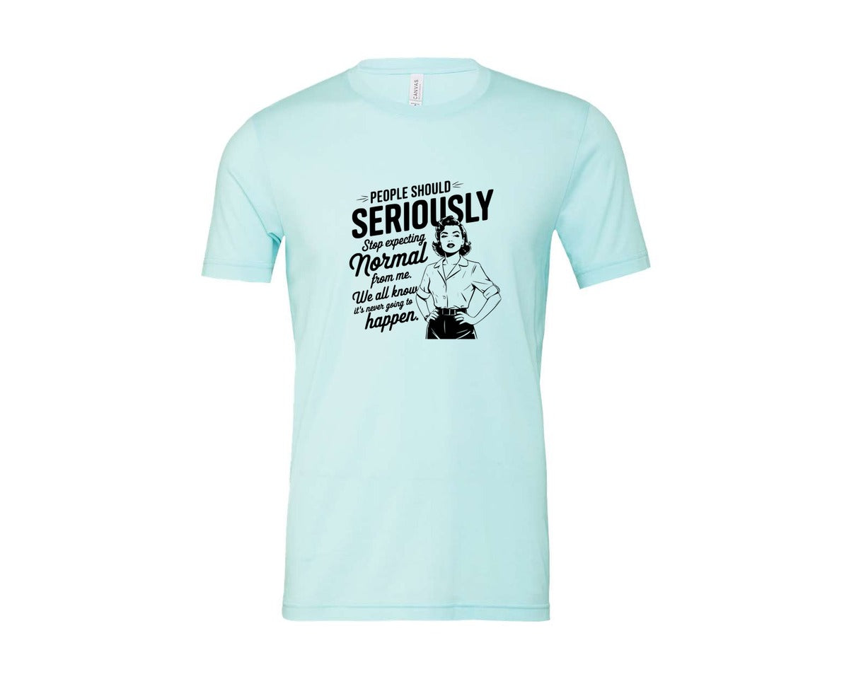 brand:Bella Canvas|color:Heather Ice Blue|Vintage Funny Trendy Woman Shirt Design Graphic T-Shirt